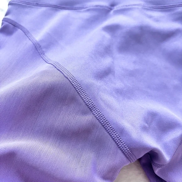 NIKE X Naomi Osaka Tight Fit Front Zipper Purple Mesh Biker Shorts--XS - Picture 8 of 15